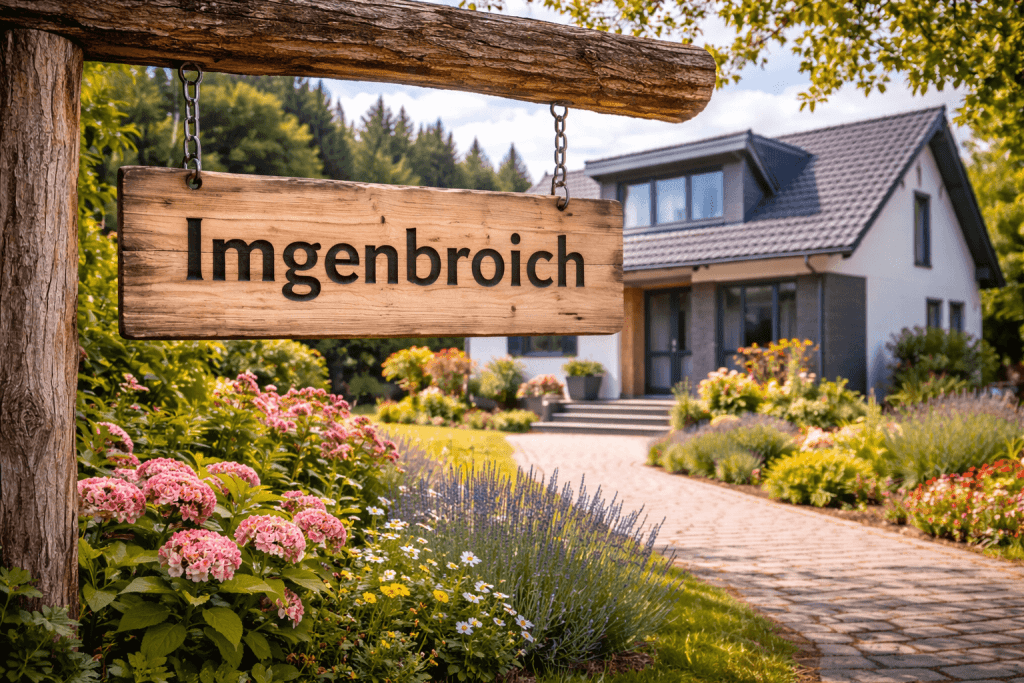 Haus verkaufen Imgenbroich Immobilienmakler Imgenbroich Ortsschild Sonne EFH