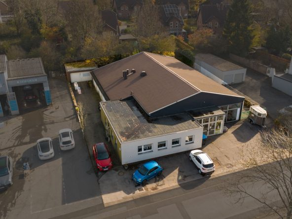 Lagerhalle in Roetgen mit Ansicht aus der Vogelperspektive