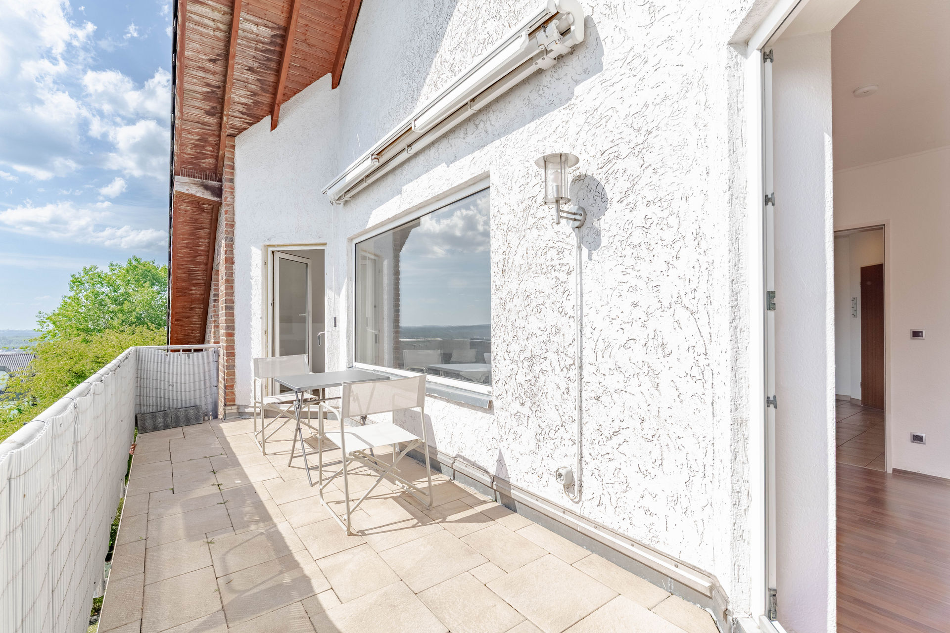 Aussenansicht Terrasse Stolberg Dachgeschosswohnung