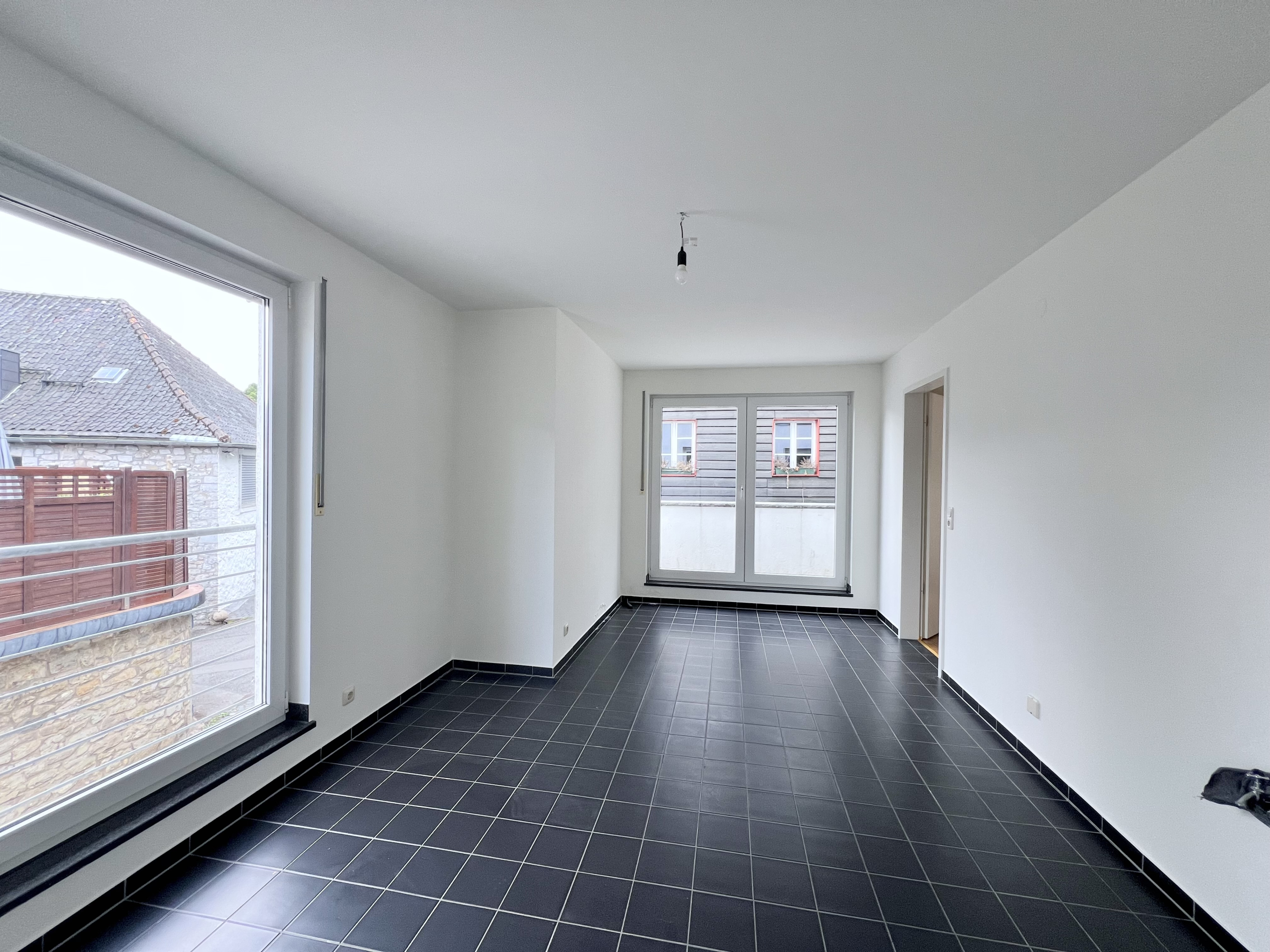 Wohnung in Kornelimünste Küche mit bodentiefen Fenster