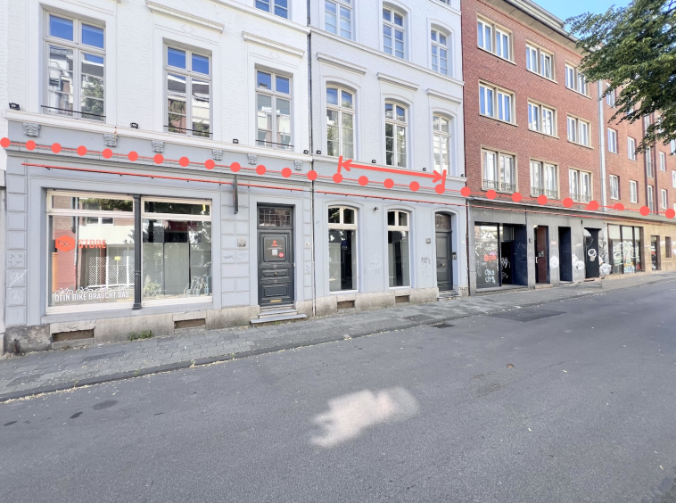 Gewerbeeinheit-in-Aachen Fassade von Aussen