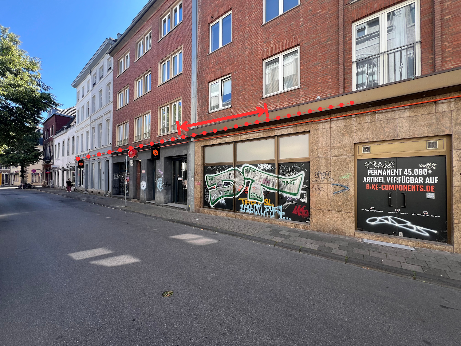 Gewerbeeinheit-in-Aachen Aussenansicht Fassade Gebäude A bis D