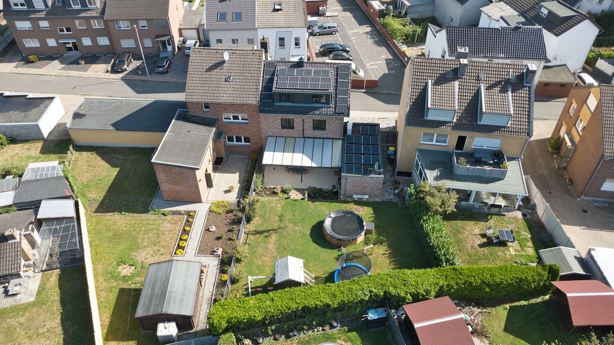 Luftbild vom Grundstück