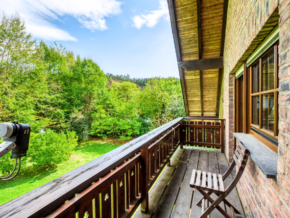 Balkon mit Blick ins Grüne