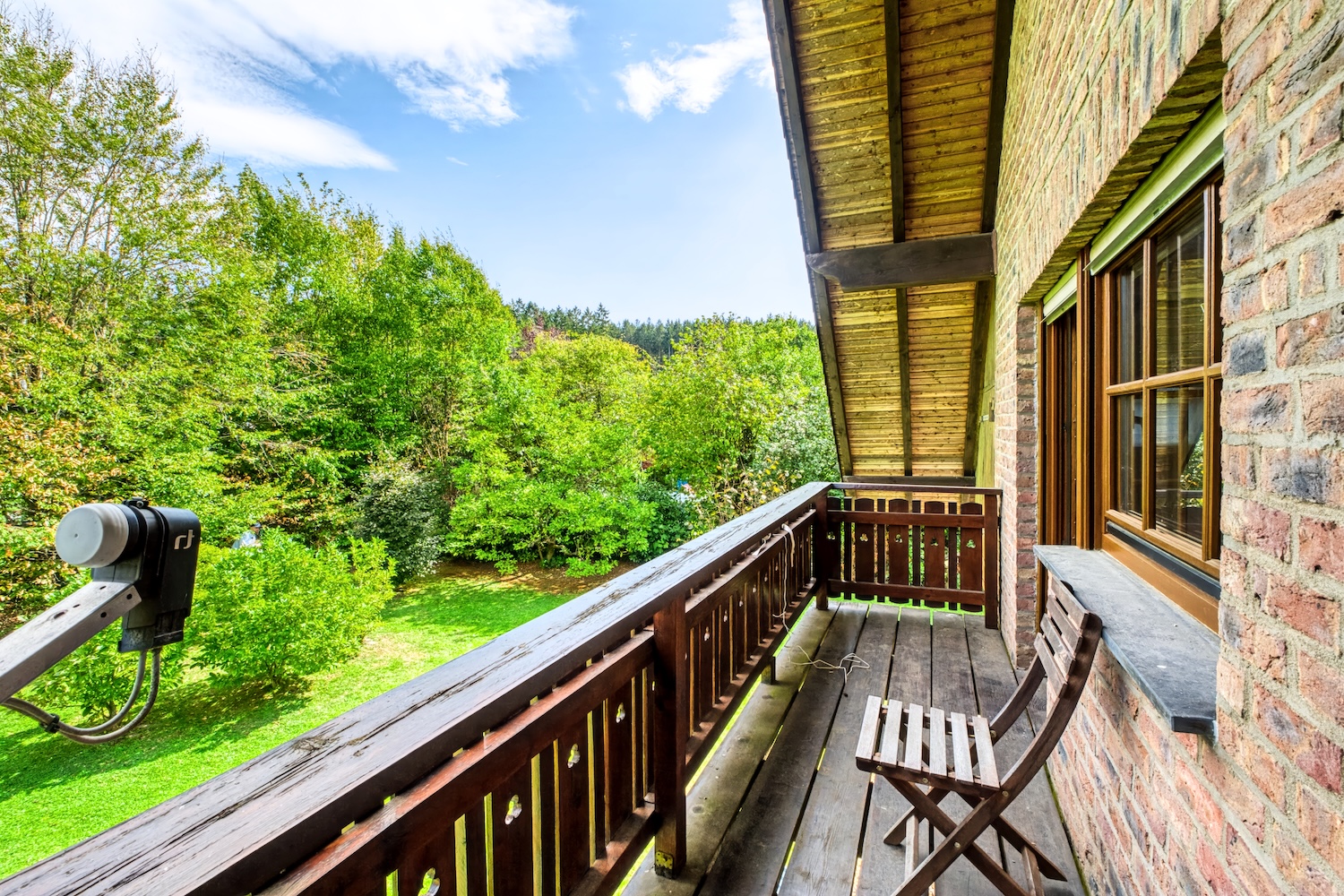 Balkon mit Blick ins Grüne