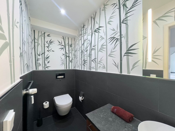 Gäste Wc mit Toilette und Waschbecken
